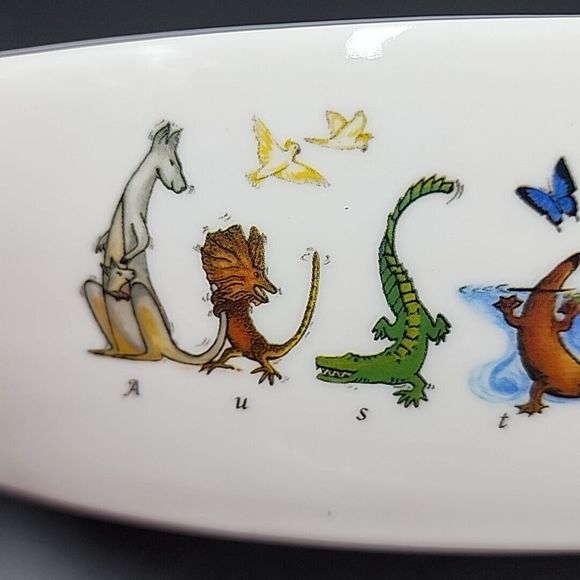 Guritno Australia Serving Dish Trinket Dish Porcelain Animals In Australia - Picture 10 of 13